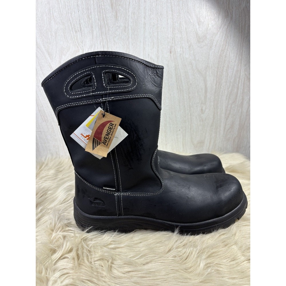 Avenger A7857 Framer Work Boots Mens 15M Black Composite Toe Waterproof NWT